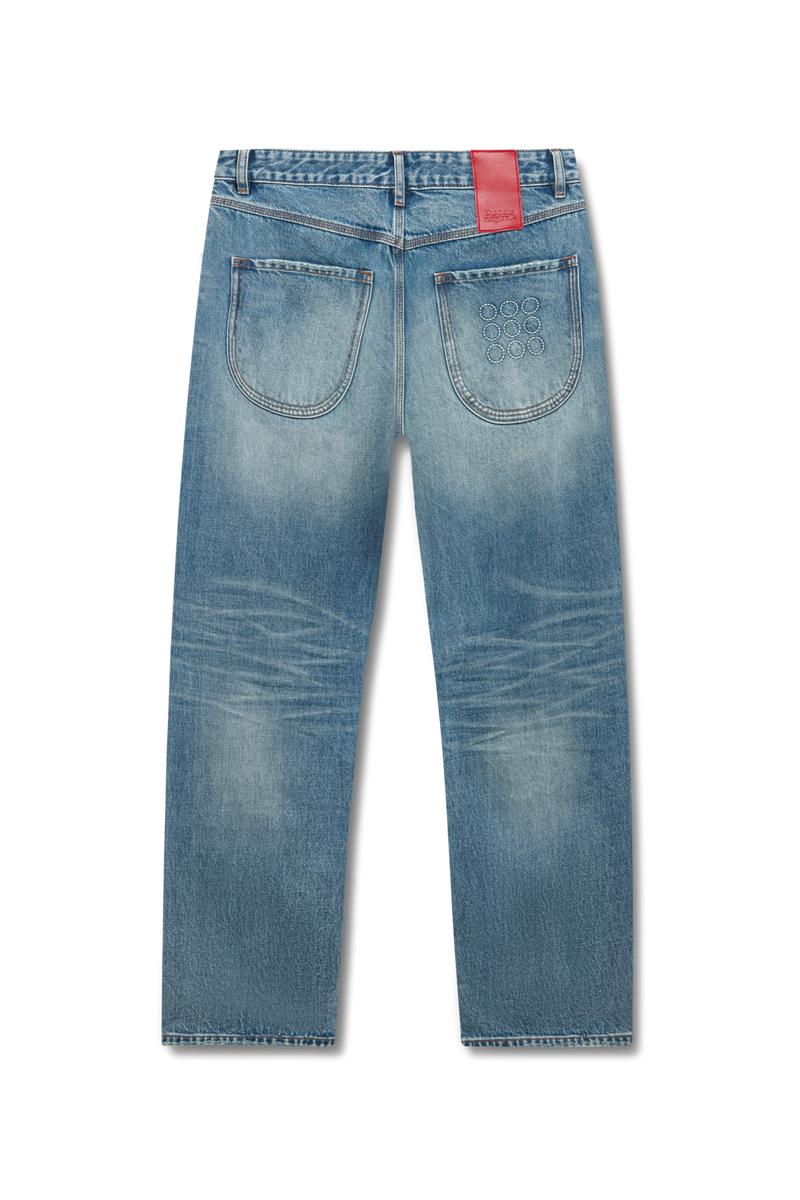 9-Dots Relaxed Jeans | Light Blue