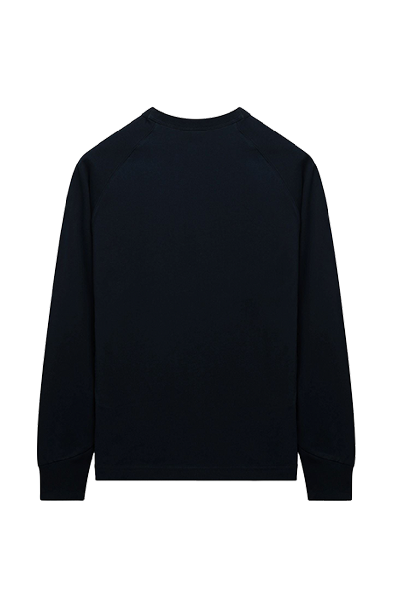 Airbrushed Emblem Raglan Longsleeve | Navy