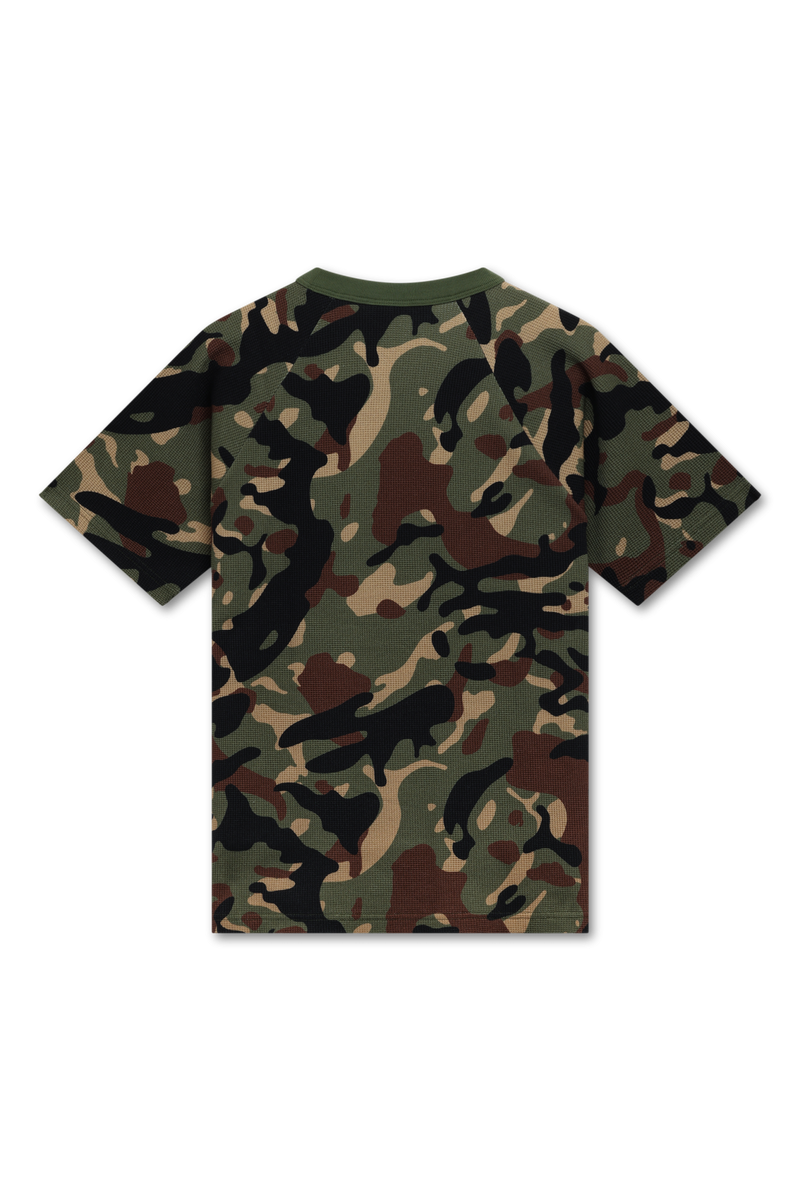 Emblem Waffle Tee | LION CAMO