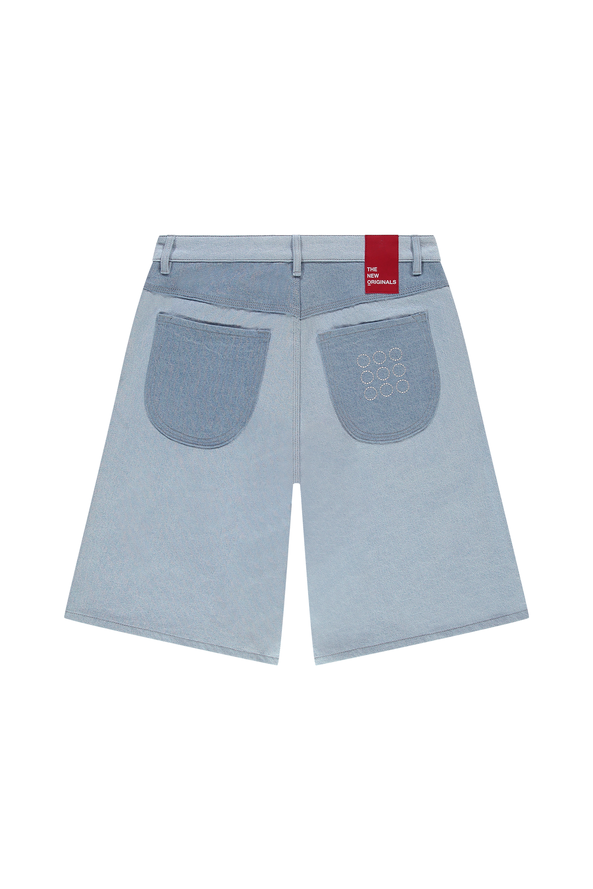 9-Dots Denim Shorts Light Wash