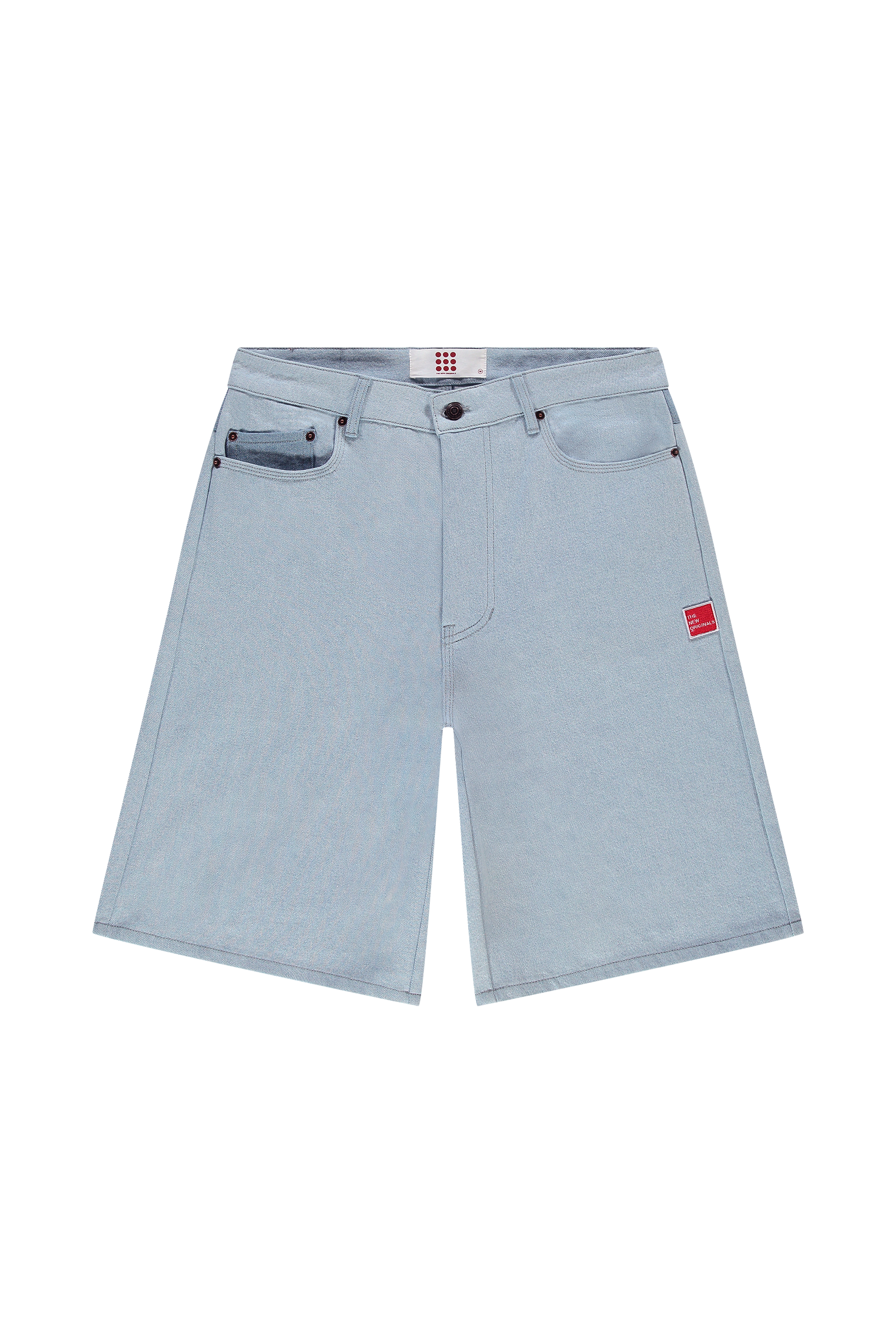 9-Dots Denim Shorts Light Wash