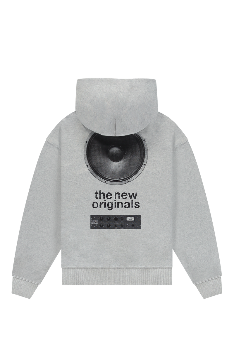 Speaker Hoodie Light Grey Melange – the new originals Speaker Hoodie Light Grey Melange – the new originals