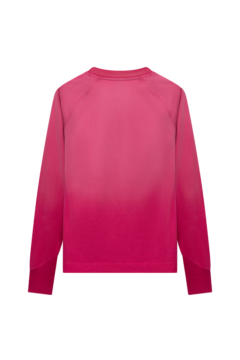 Airbrushed Big Logo Raglan Longsleeve | Beetroot Purple