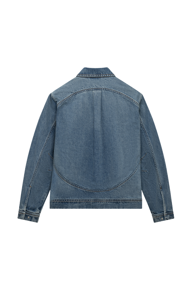 Wave Denim Jacket | Light wash