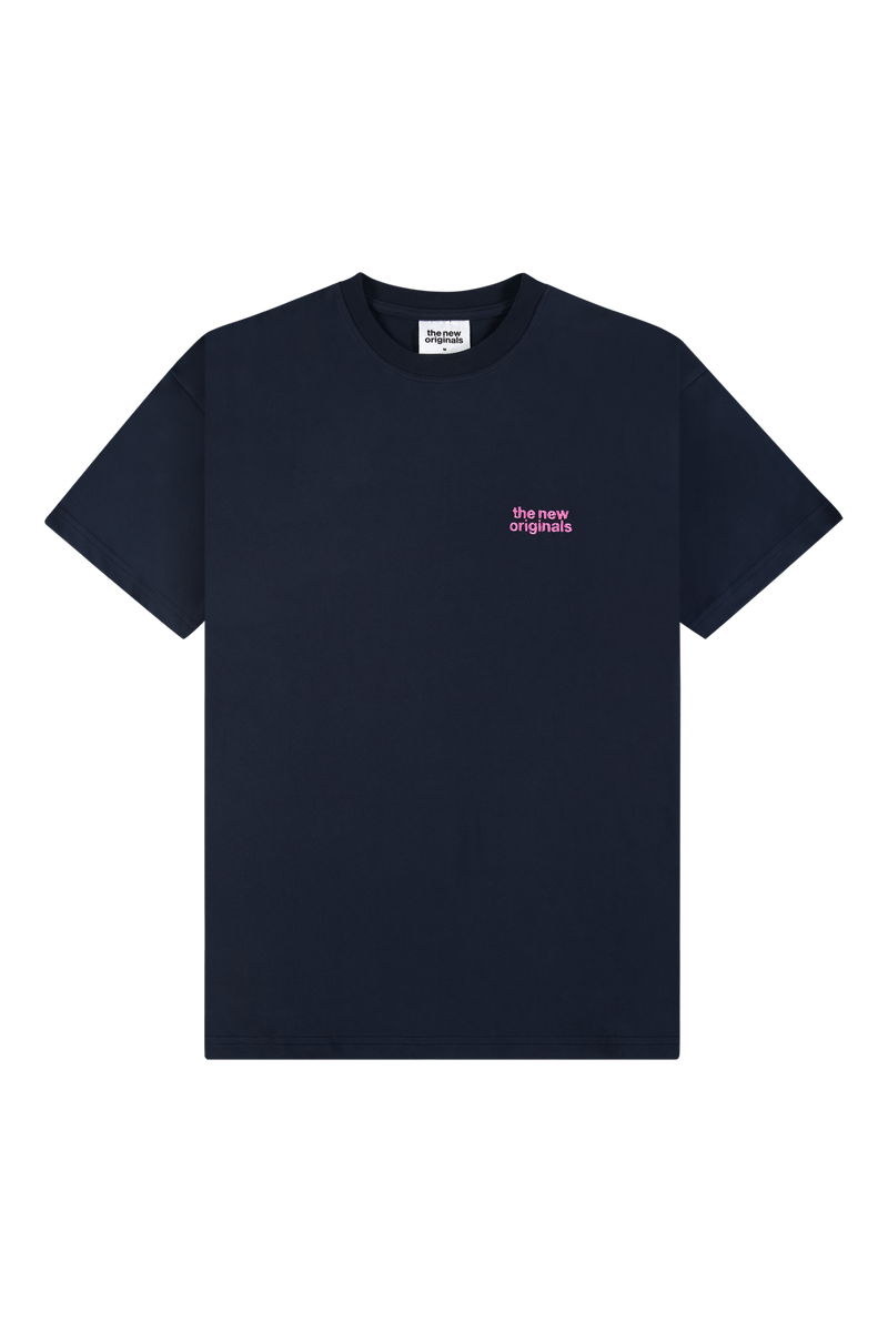 Catna Tee | Navy Blue / Pink