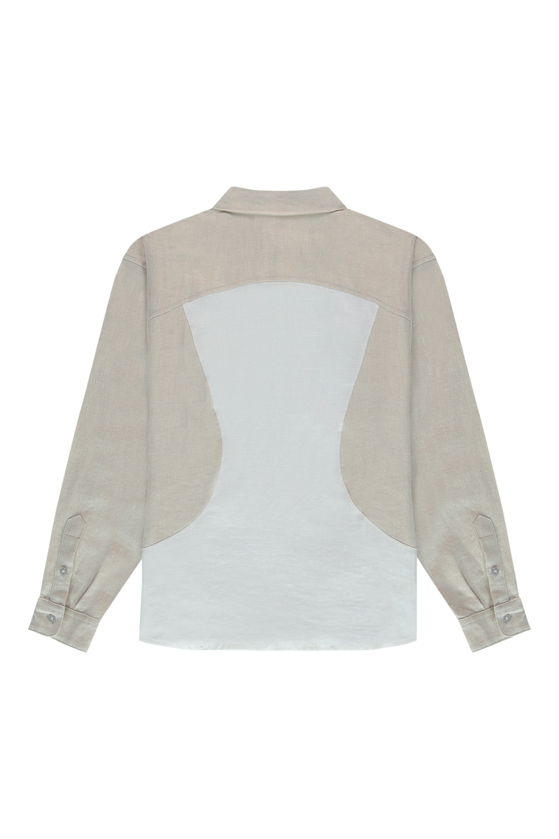 Curve Shirt Linen | White Alyssum