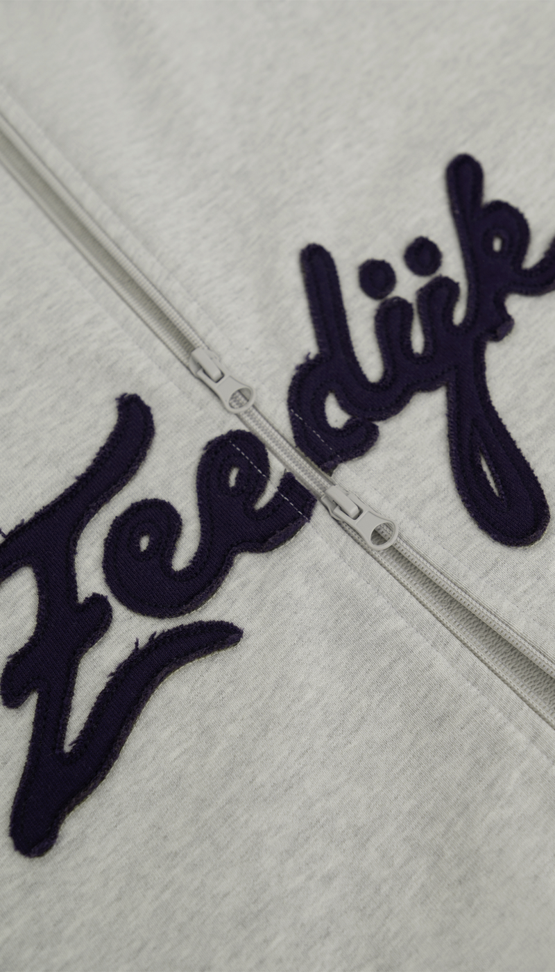 Zeedijk Zip Up Hoodie | Light Grey melange