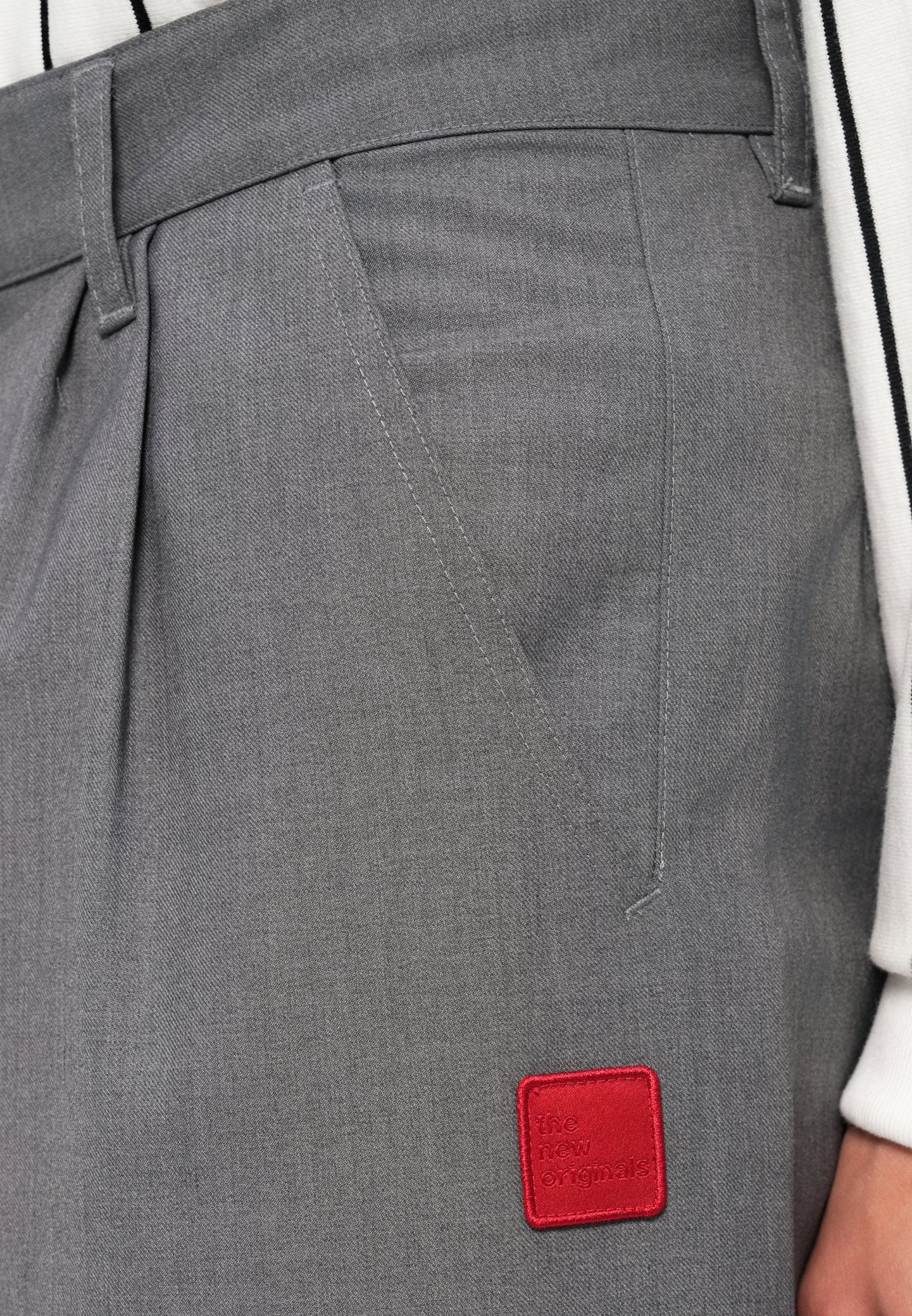 Wide Seamless Trousers Light Grey | Light Grey melange