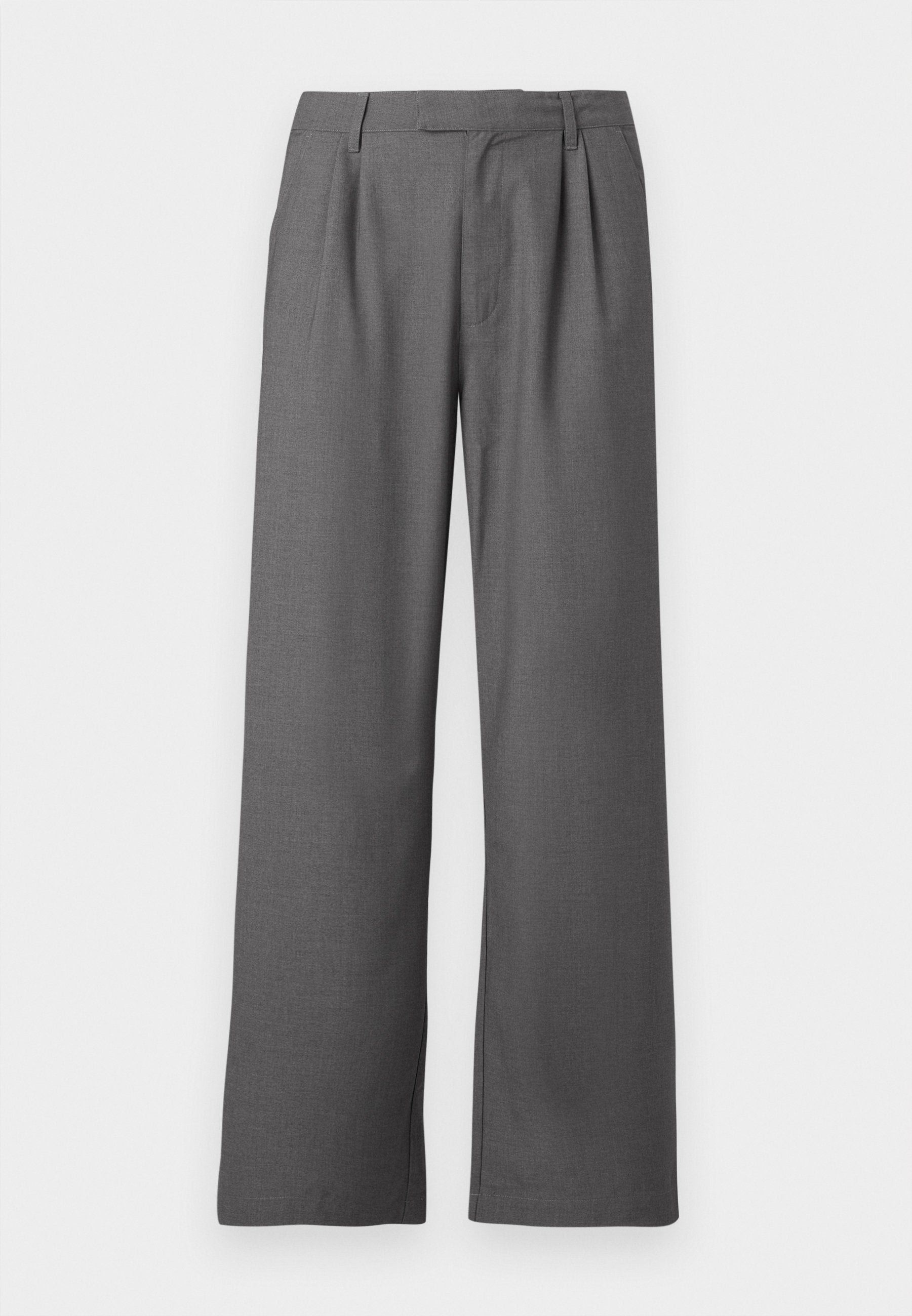 Wide Seamless Trousers Light Grey | Light Grey melange