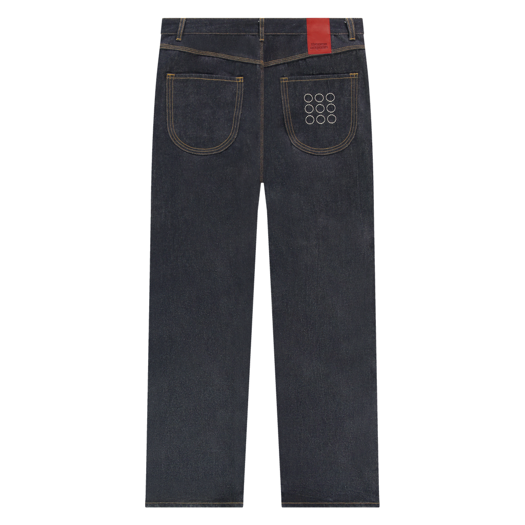 9-Dots Relaxed Jeans Raw Denim