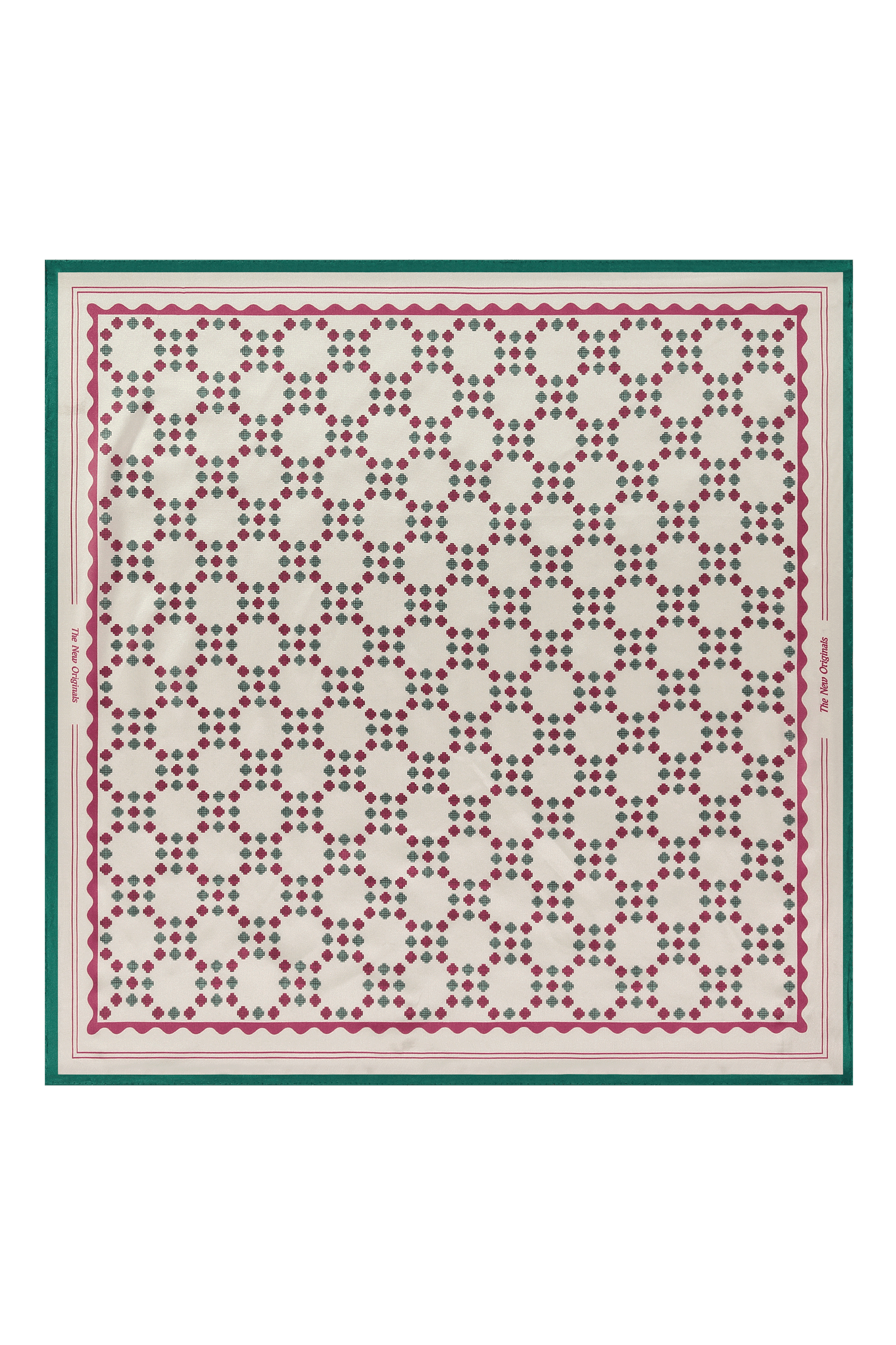9-Dots Monogram Bandana | White Alyssum