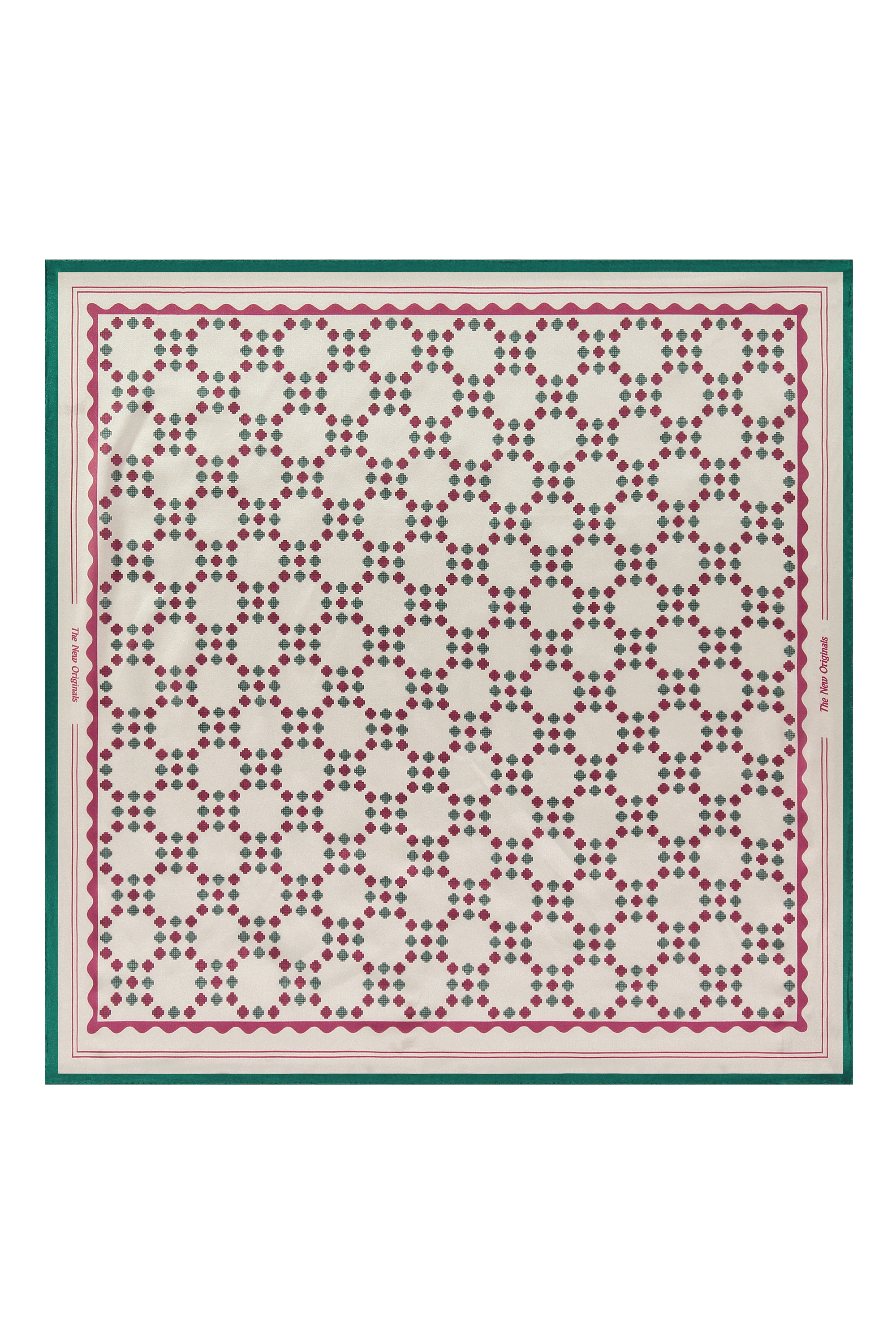 9-Dots Monogram Bandana | White Alyssum