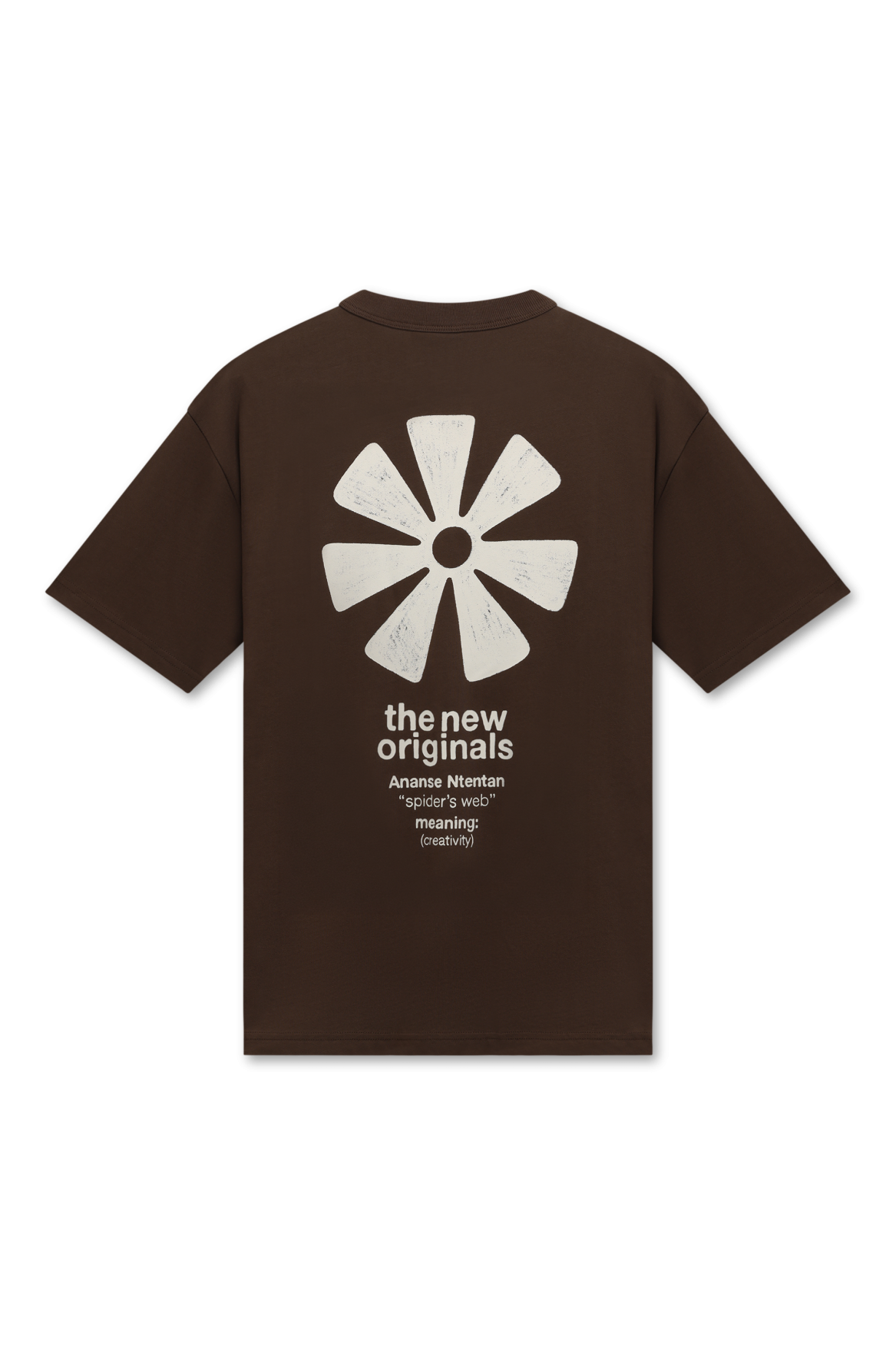 Ananse Adinkra Tee | Acid Brown