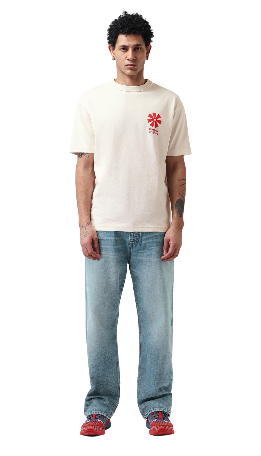 Ananse Adinkra Tee | White Alyssum