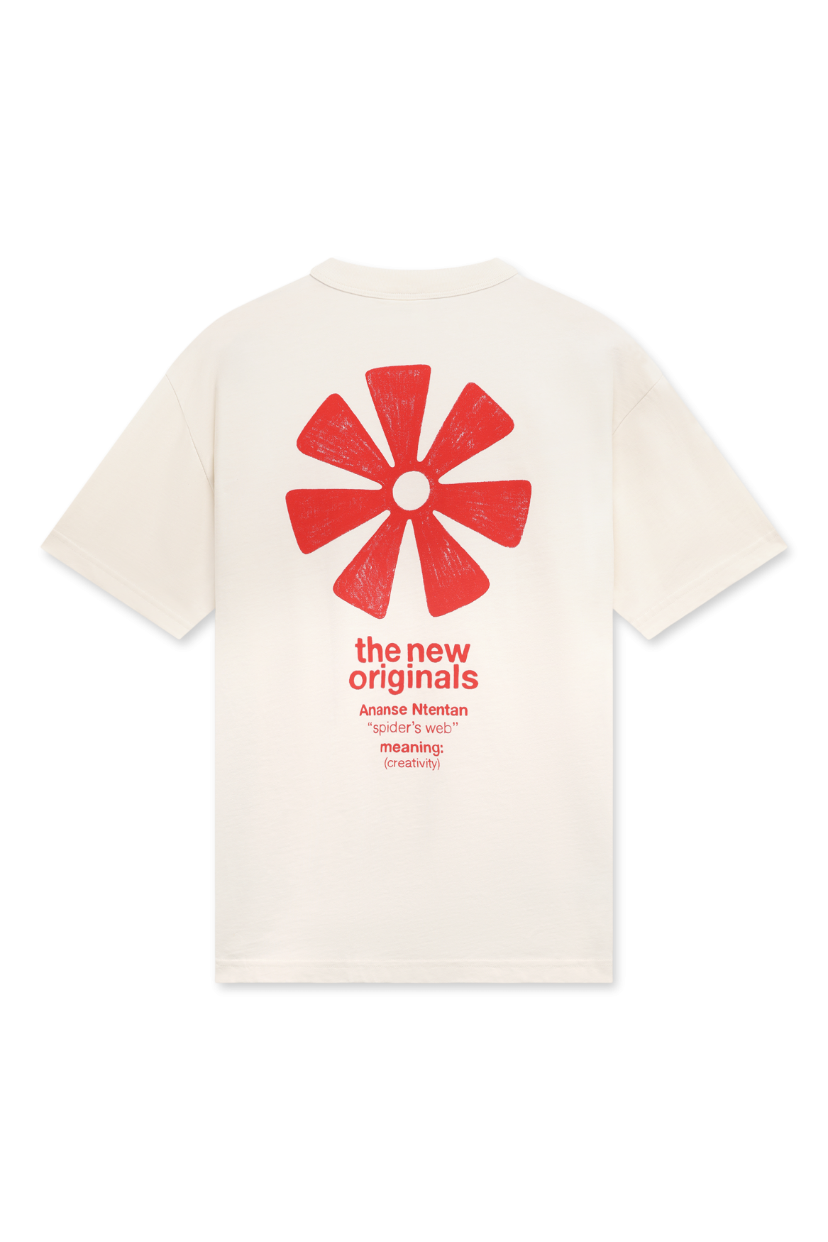 Ananse Adinkra Tee | White Alyssum