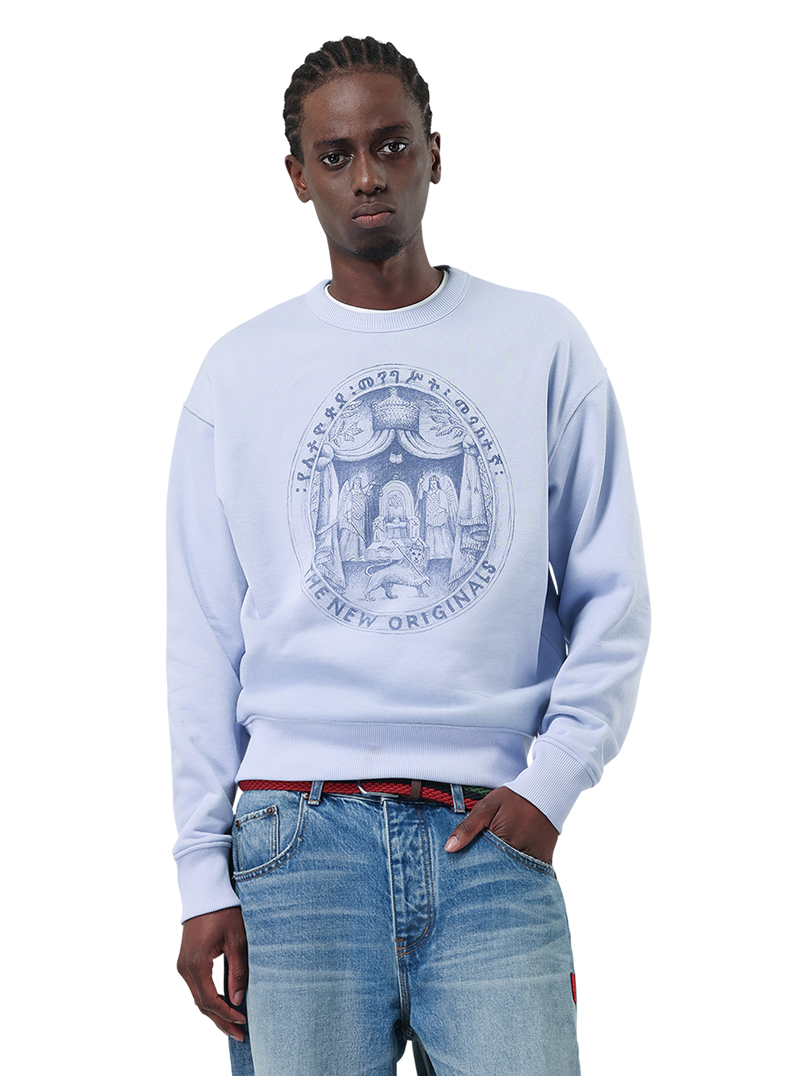 Anbessa Crewneck | Lush Blue