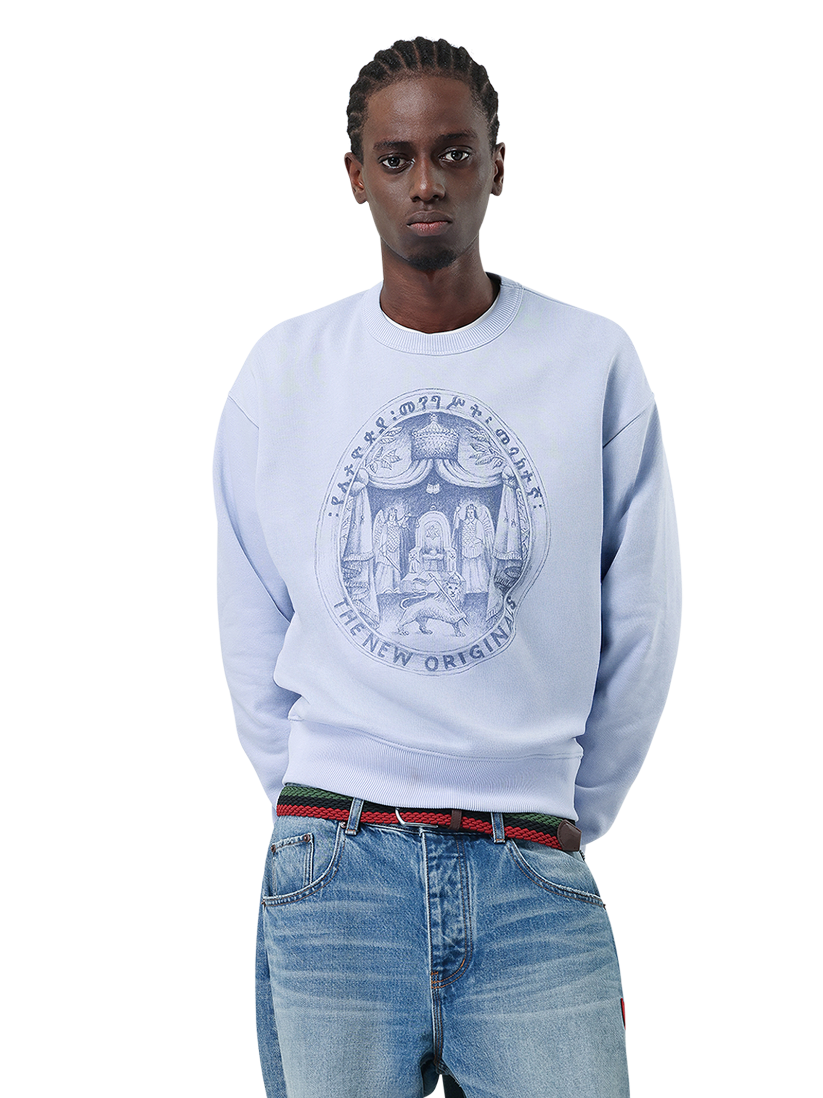 Anbessa Crewneck | Lush Blue