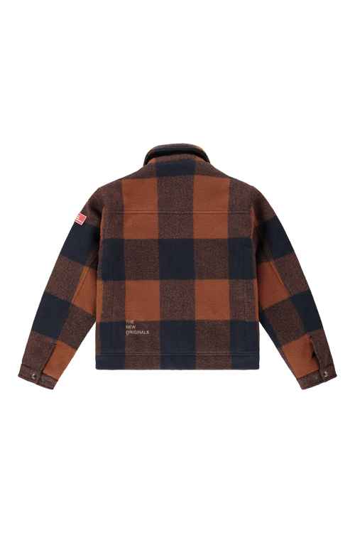 Astro Jacket Check Brown/Navy | Brown Navy