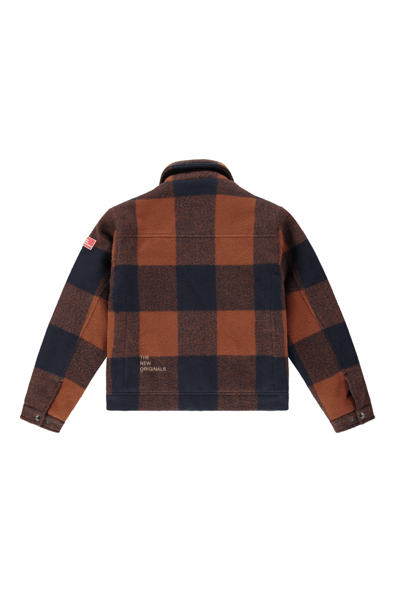 Astro Jacket Check Brown/Navy | Brown Navy