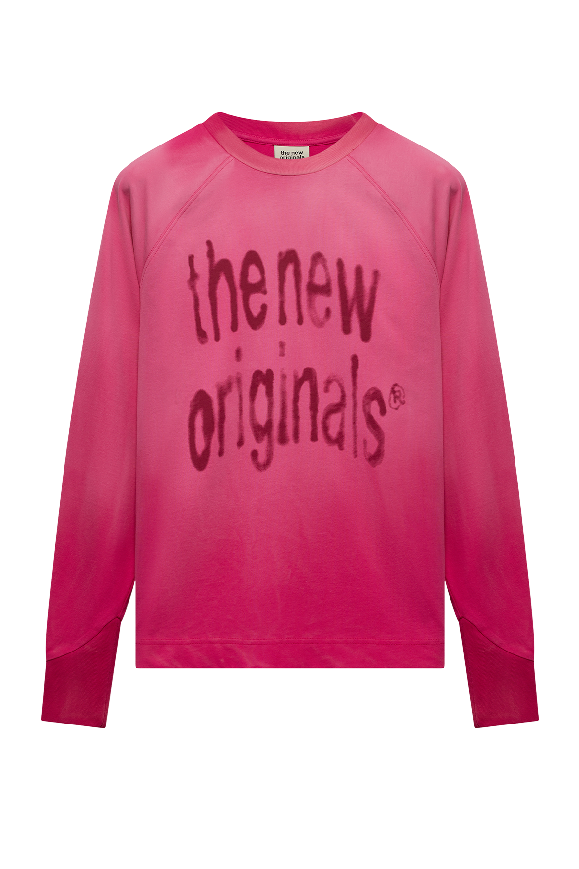 Airbrushed Big Logo Raglan Longsleeve | Beetroot Purple
