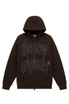 Big Logo Zip-Up Hoodie | Potting Soil / Lush Blue