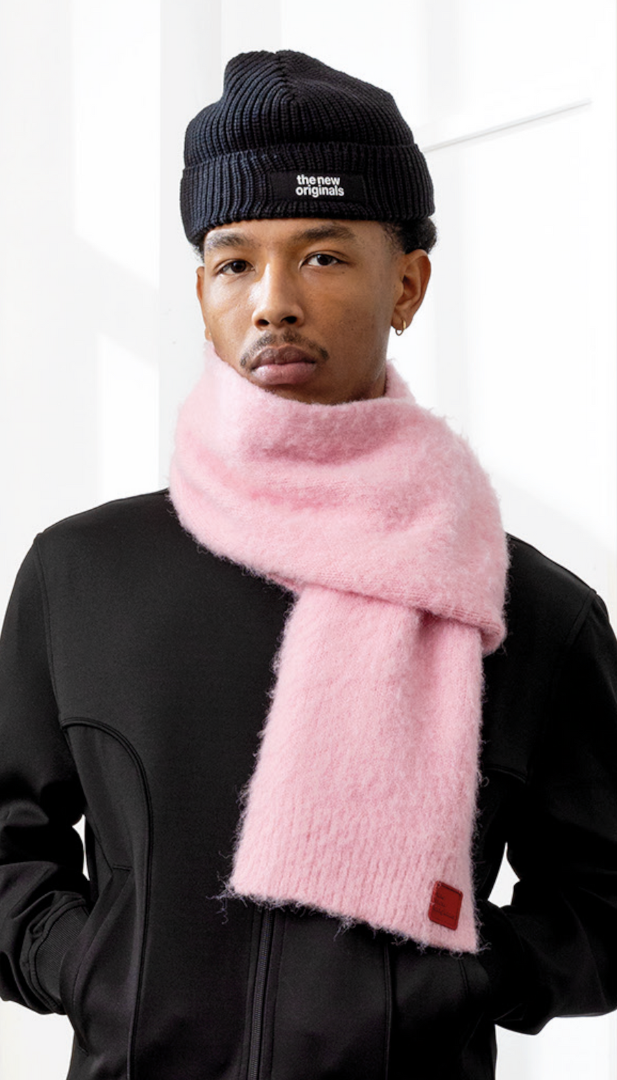 Red Patch Scarf Bonbon