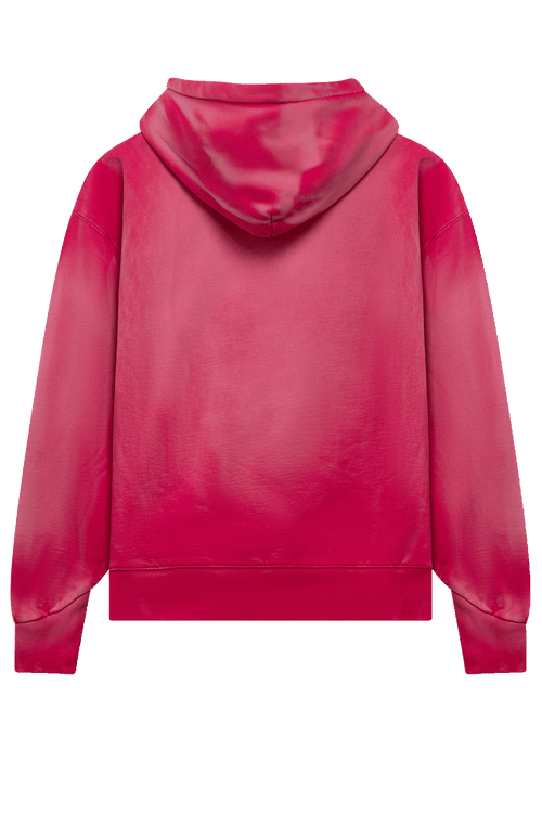 Airbrushed Big Logo Hoodie | Beetroot Purple