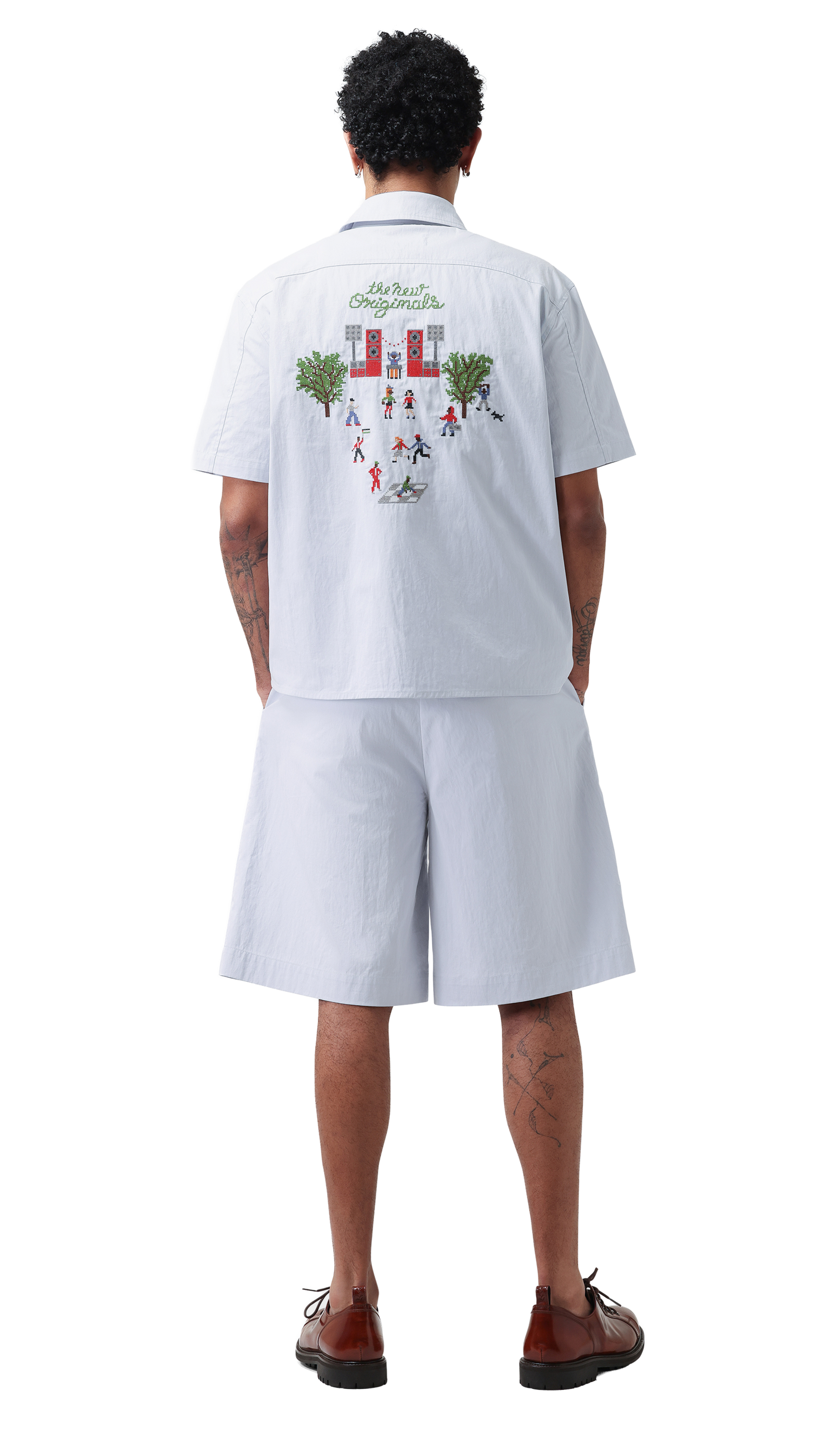 Block Party Shirt | Light Blue