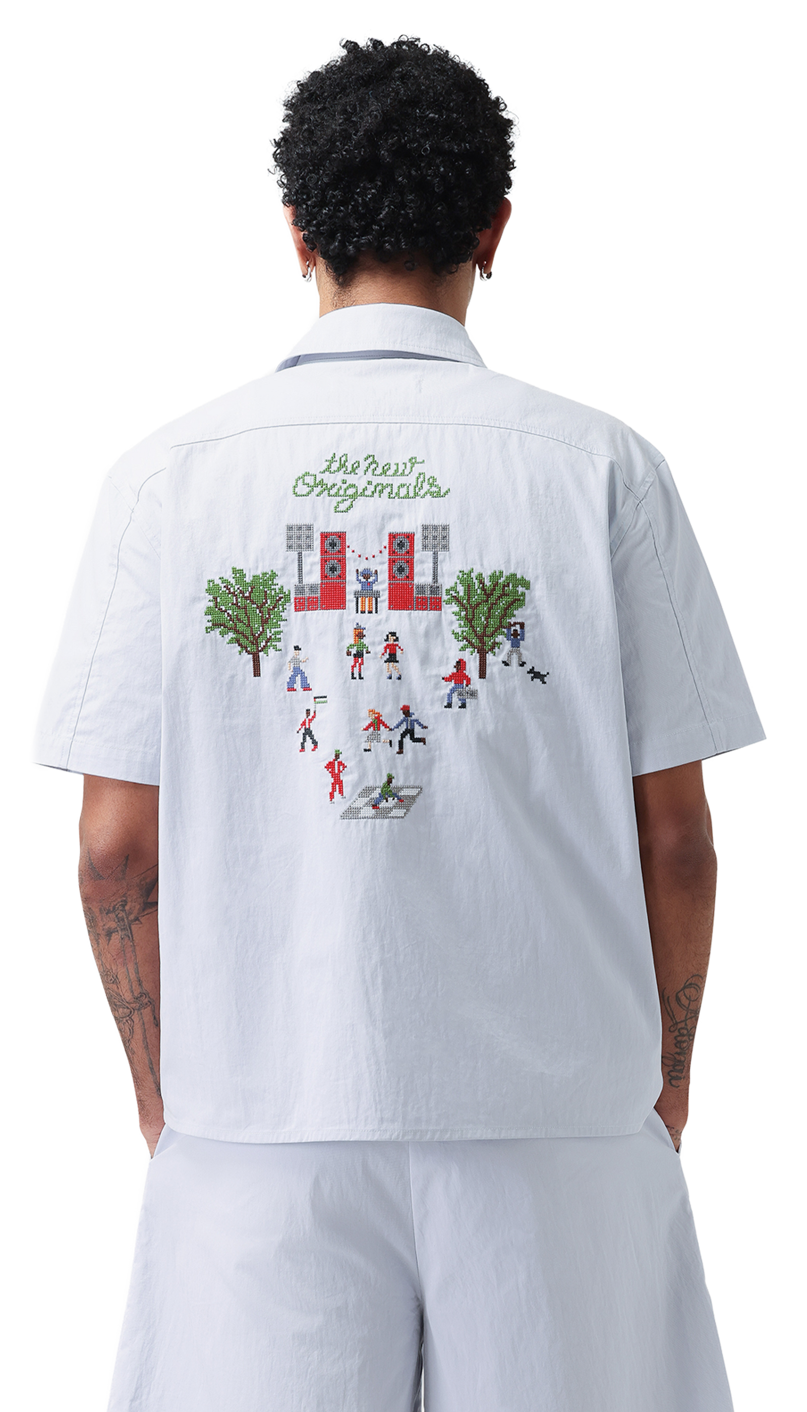Block Party Shirt | Light Blue
