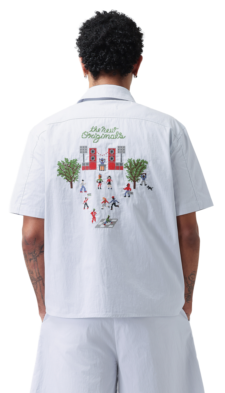 Block Party Shirt | Light Blue