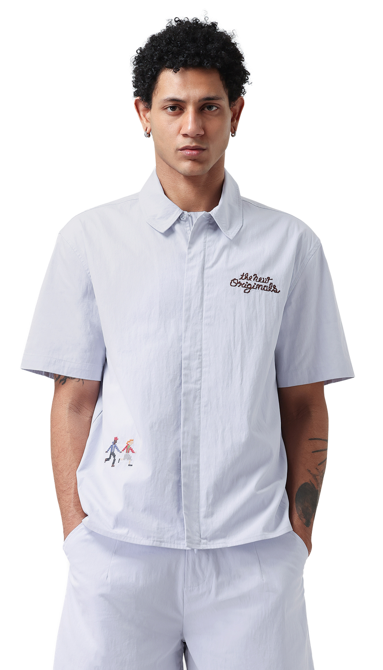 Block Party Shirt | Light Blue