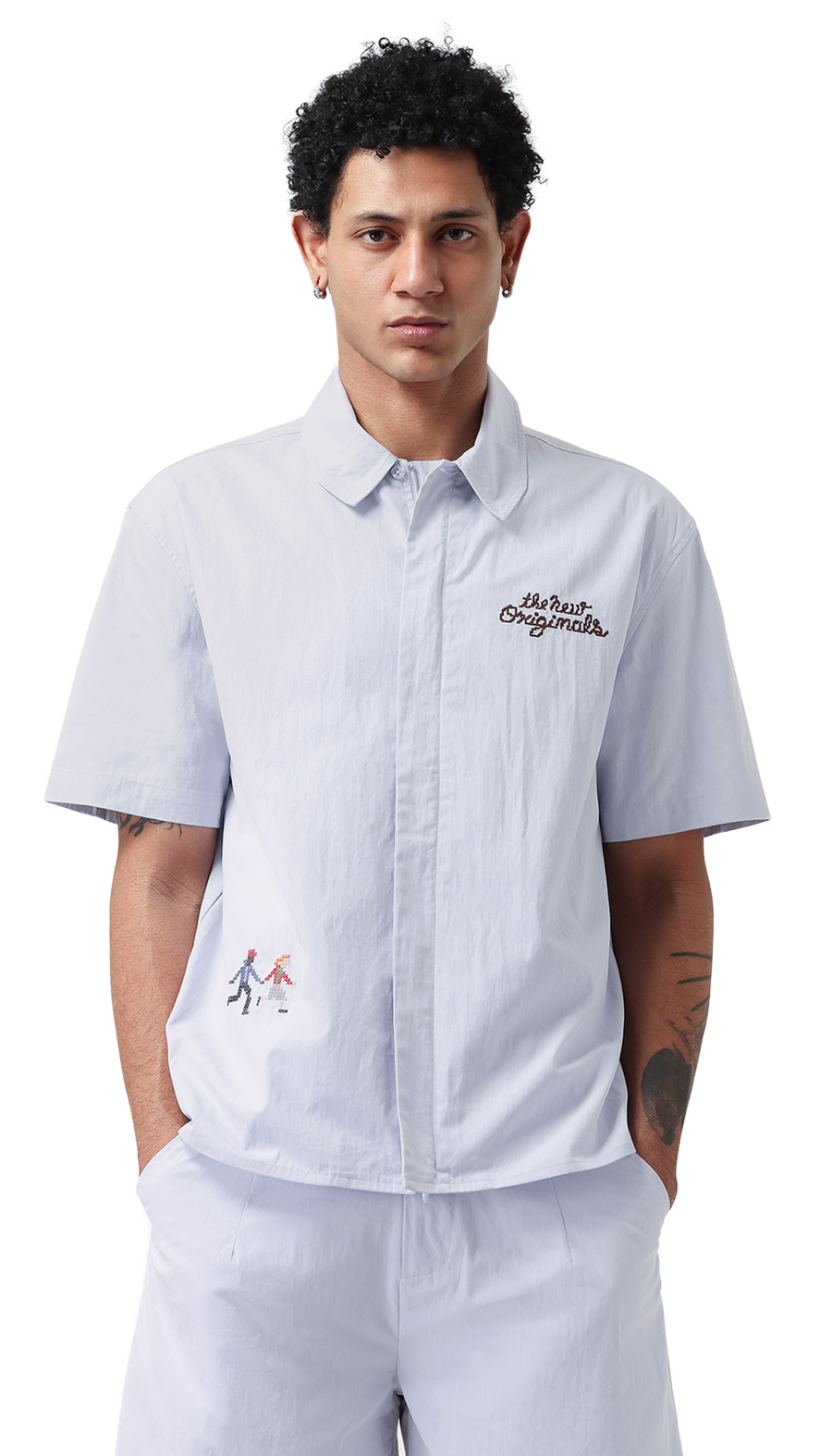Block Party Shirt | Light Blue