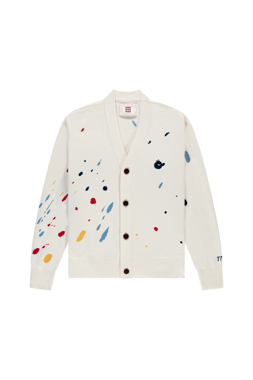 Freddy Paint Cardigan White Alyssum