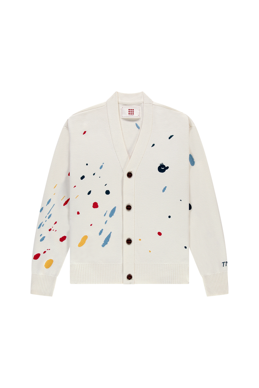 Freddy Paint Cardigan White Alyssum