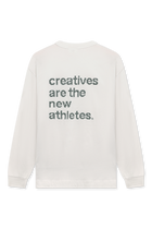 Catna Cross Stitch Longsleeve | White
