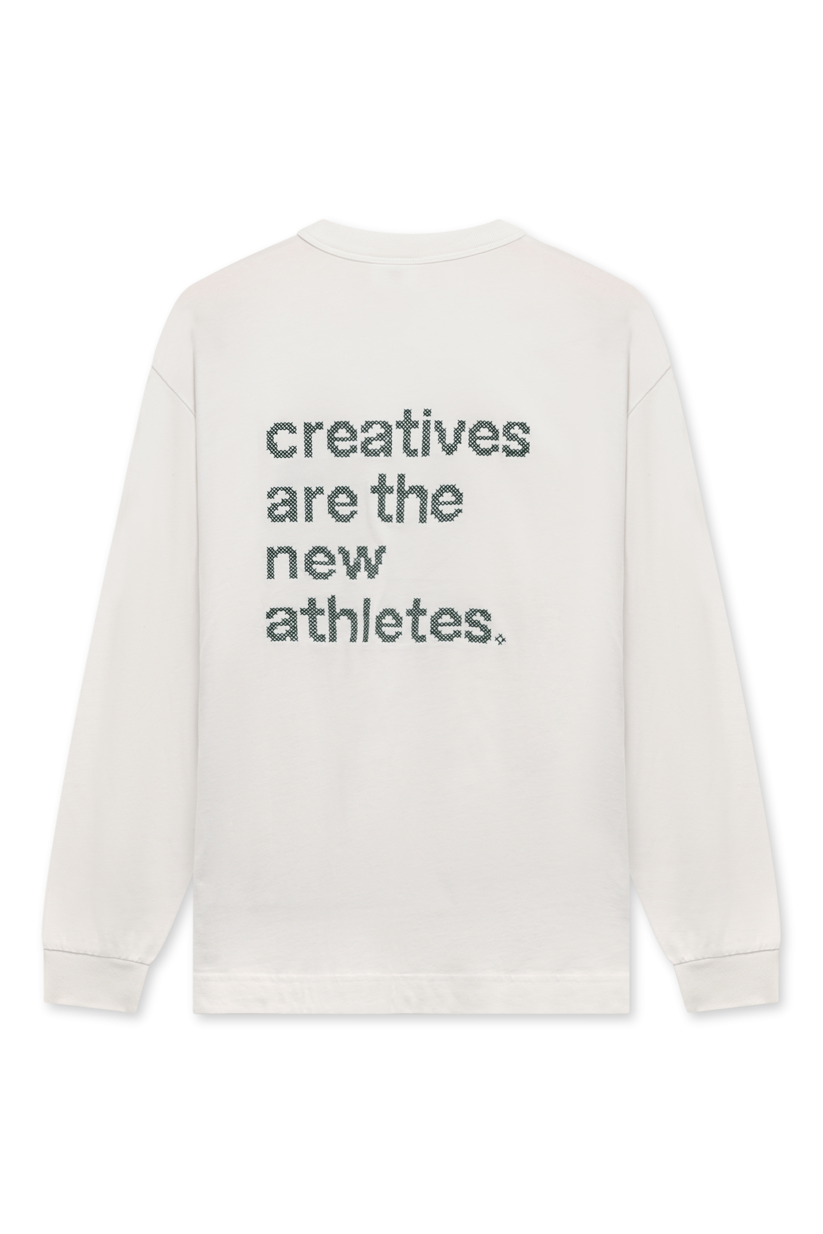 Catna Cross Stitch Longsleeve | White