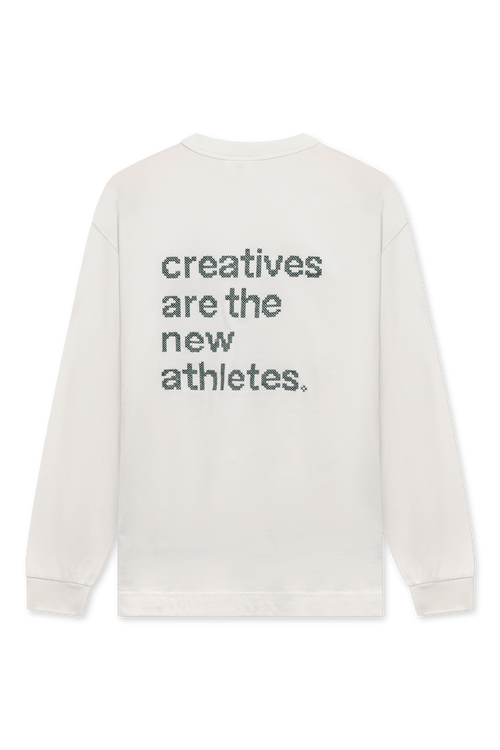 Catna Cross Stitch Longsleeve | White