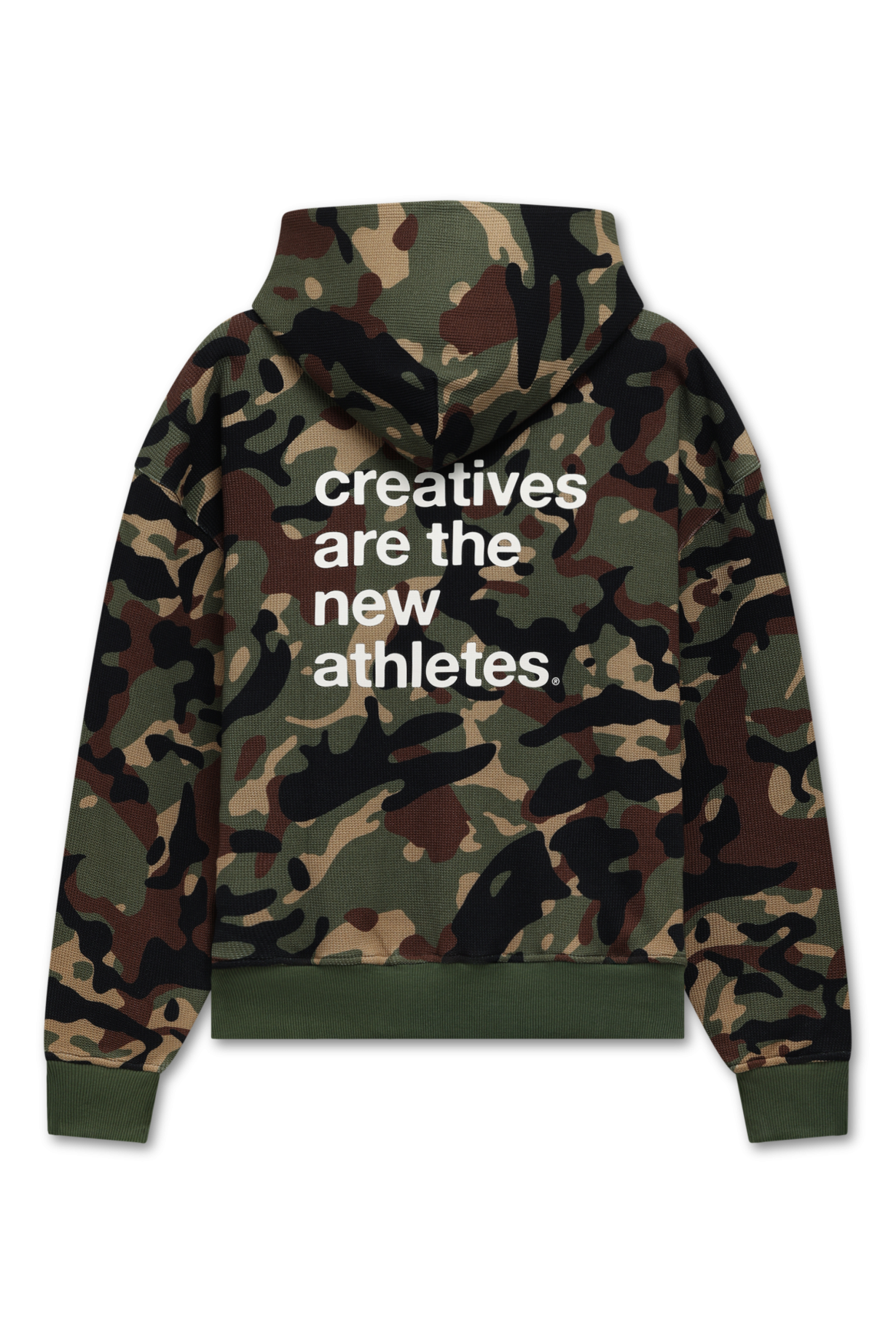 Catna Zip-Up Waffle Hoodie | LION CAMO
