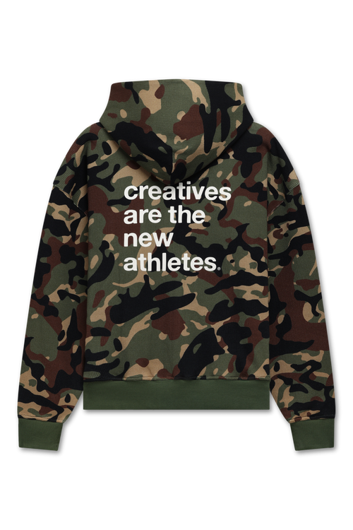 Catna Zip-Up Waffle Hoodie | LION CAMO