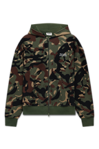CATNA ZIP UP HOODIE | CAMO PRINT