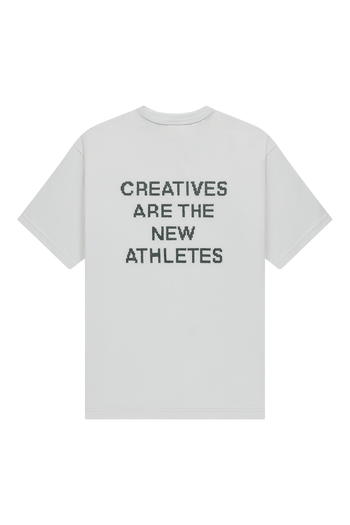 CATNA Cross Stitches Tee | White