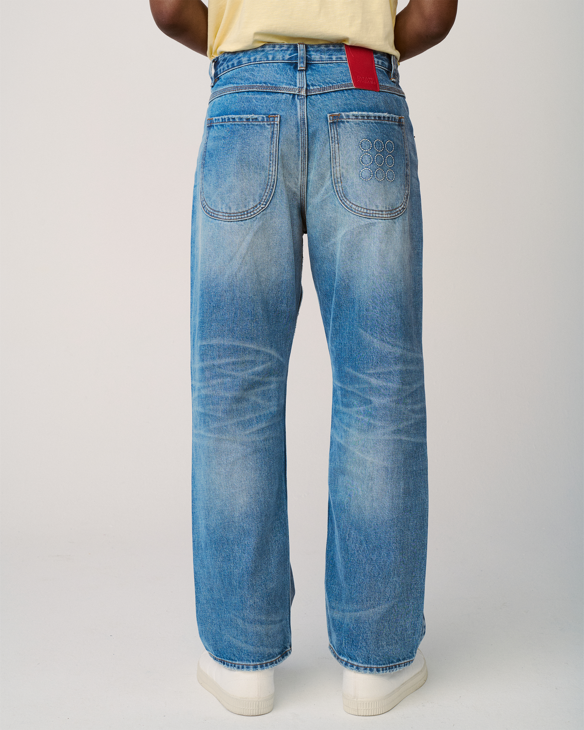 9-Dots Relaxed Jeans Light Denim