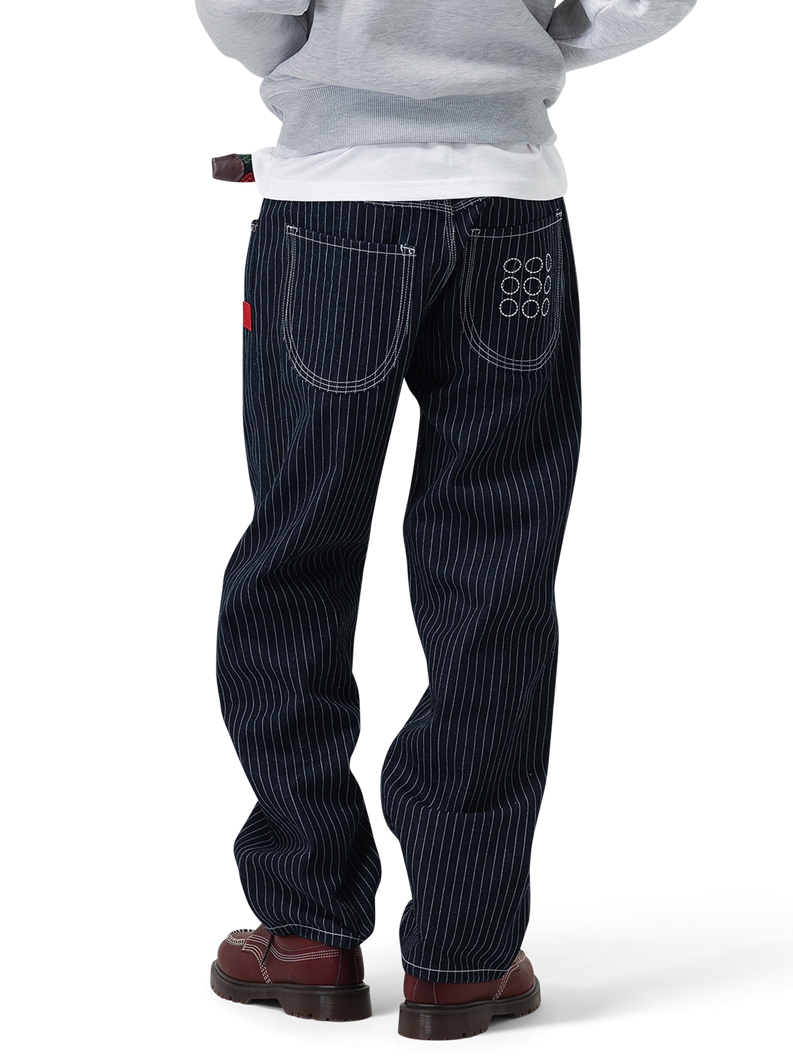 9-Dots Relaxed Jeans | Raw Denim