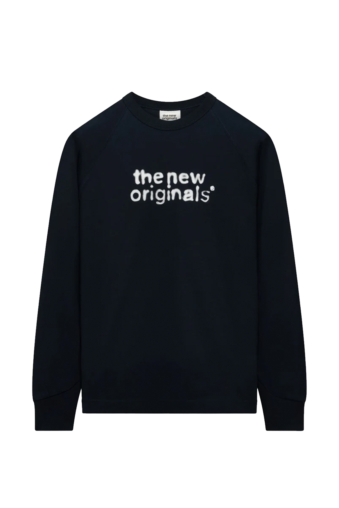 Airbrushed Emblem Raglan Longsleeve | Navy