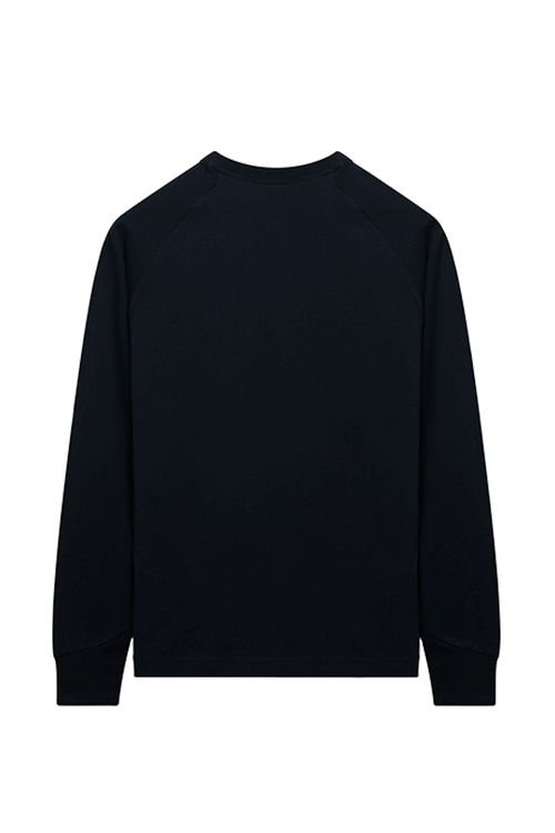 Airbrushed Emblem Raglan Longsleeve | Navy