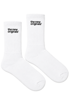 Emblem Socks | White