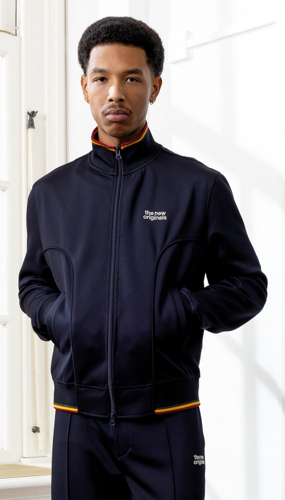 Emblem Track Jacket Navy Blue / Pan Africa