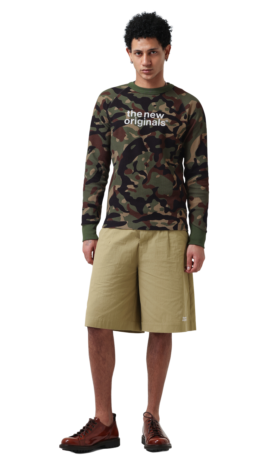 Emblem Waffle Longsleeve | LION CAMO