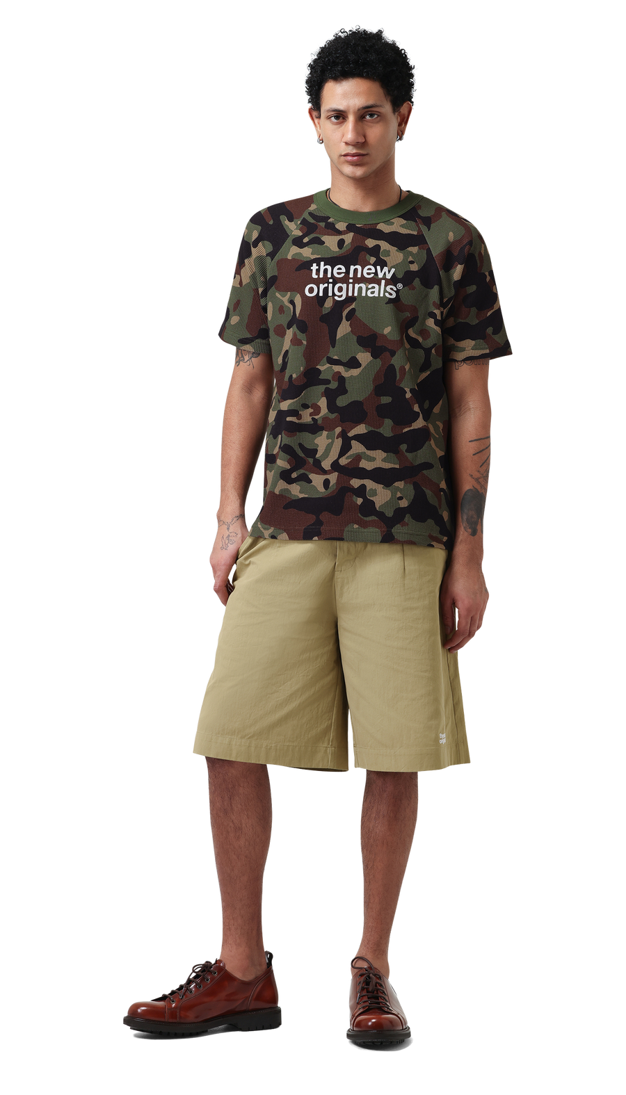 Emblem Waffle Tee | LION CAMO