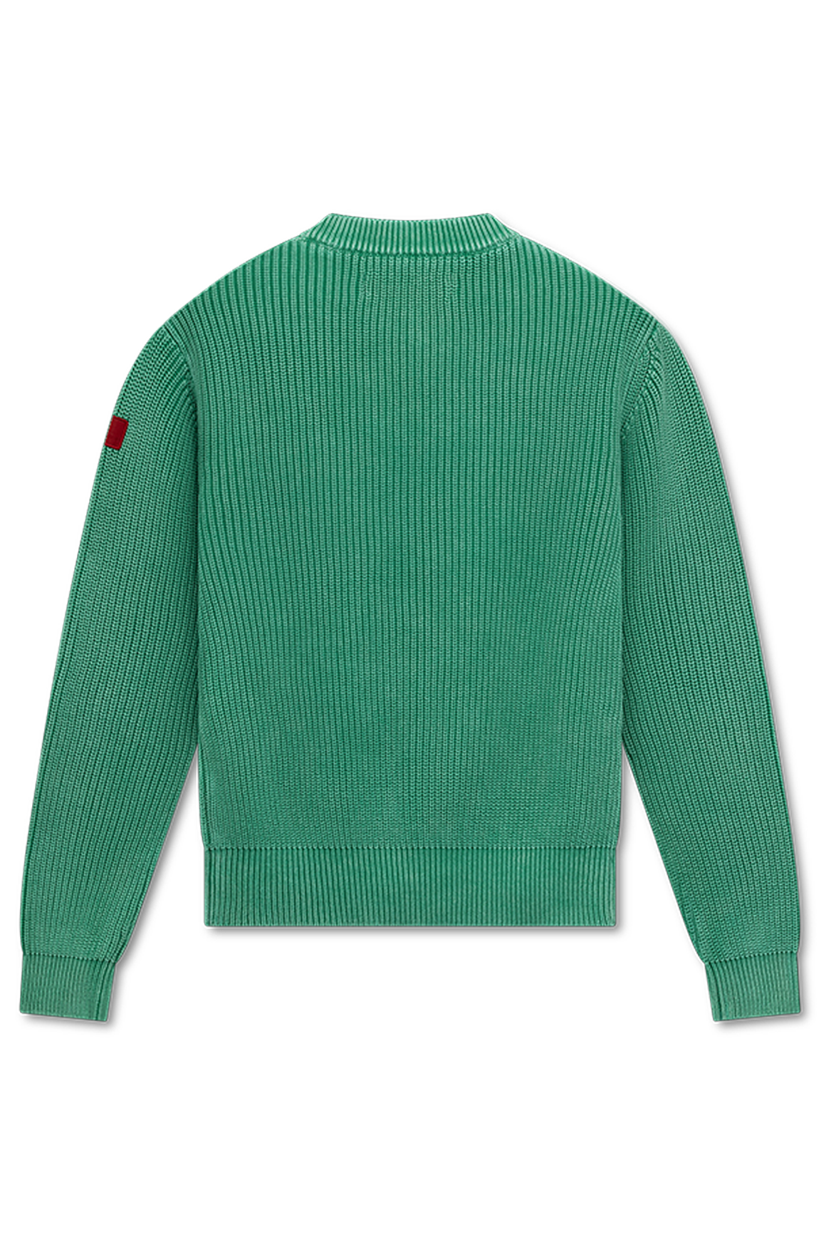 Fisherman Rib Knit Crewneck | Aqua